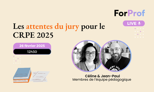 Les attentes du jury pour le CRPE 2025