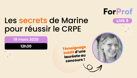 Les secrets de Marine pour réussir le CRPE